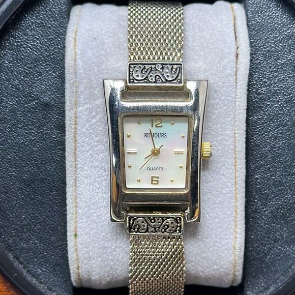 Rumours mother of pearl watch with mesh band - Picture 2 of 3